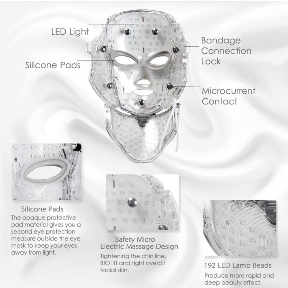 7-Color LED Face Mask - White - Picture 8 of 8